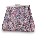 Women Pink Rose and Pearl Embellished Wedding/occasion Shoe and Clutch bag