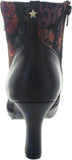 Women's Wedding Occasion Party Floral Ankle Boots and Matching Clutch Set