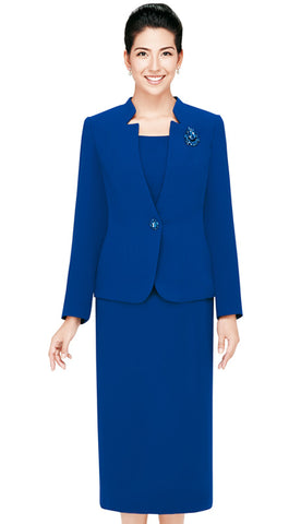 Nina Massini 2430 ( 3pc Renova Ladies Church Suits With Pin Flower )